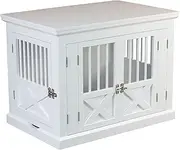 zoovilla PTH0662020110 Triple Door Dog Crate, Medium, White