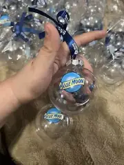 NEW 30 Blue Moon Brewing Company Beer Ale Ornaments Clear BAR MAN CAVE DECOR