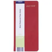 J.Burrows Slim Week to View Textured FY25/26 Diary Berry