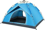 Dome Tent, Instant Pop Up Tents for 2-3 Person, Windproof Waterproof Portable Camping Tents for Hiking Outdoor Festivals Travel Blue