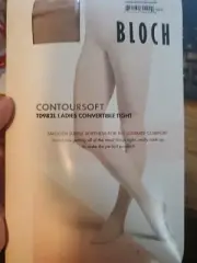 BLOCH T0982L Women's Ladies contoursoft adaptatoe Tights, Tan, Petite/Small
