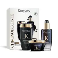 在飛比找樂天市場購物網優惠-KERASTASE 卡詩 黑鑽極萃逆時奢華組(髮油100ml