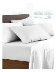 [Logan and Mason] Flannelette Sheet Set in White
