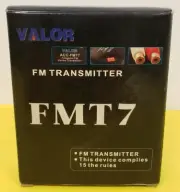 VALOR ACC-FMT7 (7 CHANNEL) FM TRANSMITTER AUDIO IMPUT 10K OHM