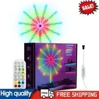 LED Firework Light Remote Control Fireworks LED Strip Light Holiday Decoration N