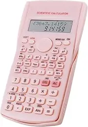 Pink Scientific Calculator for Secondary School, Engineering Function Calculator with Dual-Line Display Hd Large Screen, Calculator with 240 Calculation Functions for Student Teacher Office Home