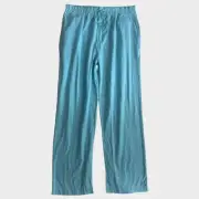 Cuddl Duds Light Blue NEW NWT Pants Drawstring Medium Soft Lightweight