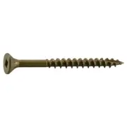 #7 x 2" Tan Ruspert Coated Steel Square Drive Bugle Head Deck Screws