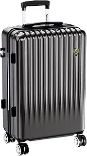 [New Trip] Suitcase, Carrying Case with Stopper, Large, Lightweight, Size M, 4-7 Nights, 13.2 gal (60 L), 8.1 lbs (3.7 kg), Black, Black, Mサイズ /4～7泊