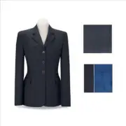 D8456 RJ Classics Women's Devon English Jacket Navy Plaid NEW