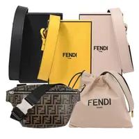 在飛比找momo購物網優惠-【FENDI 芬迪】經典品牌LOGO腰包/獨秀包/斜背包/(