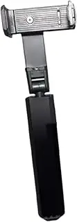 AsrMyjcx Airplane Phone Holder Folding Universal in Flight Compact Must Have Phone Mount with Clip for Trip Train Flying Plane Table, Black