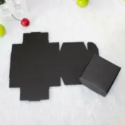 100x Black Paper Favour Boxes Tags Wedding Favour Cookie Bomboniere Candy Boxes