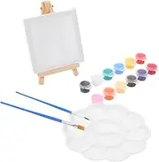 Oil Painting Tools Wooden Display Stand Mini Easel DIY Canvas Easel Acrylic Paint Set Compact Portable