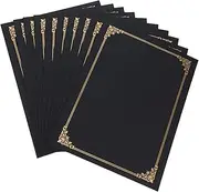 COMPUKAS 10pcs Paper Certificate Covers Elegant Document Holders for Diplomas Photos Certificates Smooth Edges Convenient Design for Awards Achievements