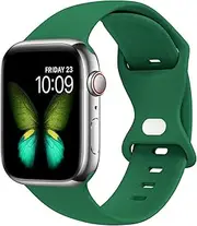 [Tighesen] Sport Bands Compatible with Apple Watch Band 38mm 40mm 41mm 42mm 44mm 45mm 49mm S/M M/L for Women/Men Waterproof Soft Silicone Replacement Strap Accessories for iWatch Ultra SE Series 8/7/6/5/4/3/2/1
