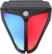 Solar Warning Light, 4 Modes Solar Strobe Lights with 129Db Motion Alarm Sound,