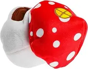 Generic Mushroom Shape Cozy Hamster Hideaway House Multi Function Chinchilla Bed for Pets Lightweight Breathable Comfortable Design for Winter Warmth