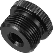 uxcell Mic Stand Adapter Female 1/4 In to 5/8 In Male Aluminum Alloy Mic Screw Adapter for Microphone Tripod Stand Black 1 Pcs