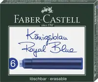 在飛比找誠品線上優惠-FABER-CASTELL 卡式墨水6支入/藍色