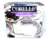 Corelle Impressions Wisteria Dinner Set 20 Piece Set Service for 4 New Old Stock