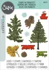 Sizzix A5 Clear Stamps With Framelits Die By 49 And Market-Pine Holidays
