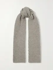 [LAUREN MANOOGIAN] LAUREN MANOOGIAN - + Net Sustain Berber Bouclé Alpaca-blend Scarf - Ecru - One size One size Ecru