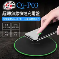 在飛比找松果購物優惠-【IS 愛思】Qi-P03 超薄無線快速充電盤(10W快充)