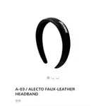 SYNUS 絕版！A-03 / ALECTO FAUX-LEATHER HEADBAND髮箍