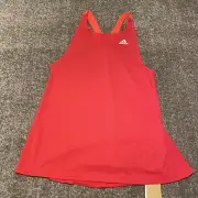 Adidas Womens Tank Top XS Power Pink Designed 2 Move Training Aeroready NWT