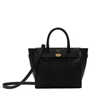 [Mulberry] Mini Zipped Bayswater Black Small Classic Grain