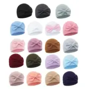 Baby Hospital Hat Comfortable Stretchy Newborns Fetal Caps Solid Color Brimless