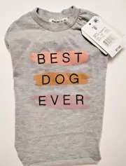 Grayson Pup Gray Lightweight Dog T-Shirt "Best Dog Ever" for Small Dogs