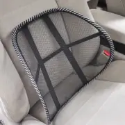Car Seat Office Chair Massage Back Lumbar Support Mesh Ventilate Cushion Pad Bla