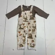 Peppy Mini Kids brown Overall Outfit Size 18M