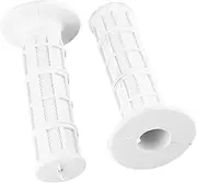 Vomeko Motorcycle Hand Grips, 22/25mm Motorcycle Grips Non Slip Rubber Bar End Thruster Grip Universal Handlebar Grips Soft Rubber Motorcycle Grip(White)
