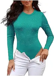 [Legou] Long Sleeve Jumpsuit Women's Tight Slim Top