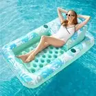 SLOOSH Inflatable Pool Floats with Cooling Water Hole,72" x 38" Daybed Pool