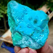 369G natural luster peacock stone transparent cluster rough mineral sample