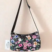 在飛比找Yahoo!奇摩拍賣優惠-現貨直出 Lesportsac 黑底月光花園 2780 肩背