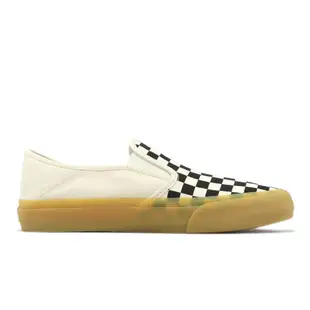 Vans 休閒鞋 Slip-On SF 男鞋 黑 白 棋盤格 膠底 懶人鞋 帆布鞋 VN0A5HYQ1KP