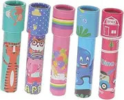 TOBBOMEY 5pcs Kaleidoscope Spinning Top Mosaic Kits for Children Tumble Toy Paint by Sticker Binoculars Playthings Toys Toy Bulk Kaliedescope for Camera Toy Paper