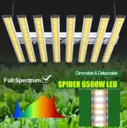 Spider 6500W LED Grow Light Full Spectrum 120x120CM Coverage Commercial Growing