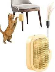 Furtryvl Corner Wall Cat Scratcher - Wall Corner Massage Comb,Grooming Massage Comb Brush Furniture Protector for Rabbit Dogs Couch Indoor Home Table