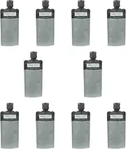 JAYIOLA 10 -PCs Pieces Travel Bags for Toilet Articles 3 Ounces Easy to Fill Ridden Driving Events for Conditioner Bags Shampoo, Gray