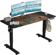 Height Adjustable Electric Standing Desk with Drawer, Stand up Table, Computer D