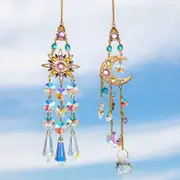 Hanging Prismatic Sun Catcher Crystal, Window Hanging Catcher Ornament, Rainbow Maker Pendant Indoor Window Home Car Decoration Gift