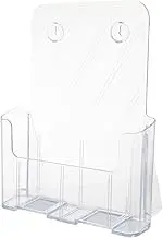 GRIRIW Plastic Wall Hanging Information Rack Document Holder Office Display Stand