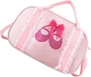 CATIEBYE Dance Bag Duffle Bag Cute Ballet Bag Ballet Bag Back Gym Bag Girl Travel Bag Mini Tote Bags Personalized Ballet Bag Sling Bag for Pink Oxford Cloth