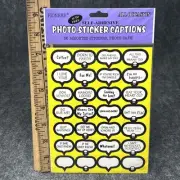 NEW Pioneer All Occasion Photo Sticker Captions 56 Assorted Self-Adhesive Sealed